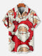 Men's Christmas Funny Graphic Short Sleeve Hawaiian Shirt